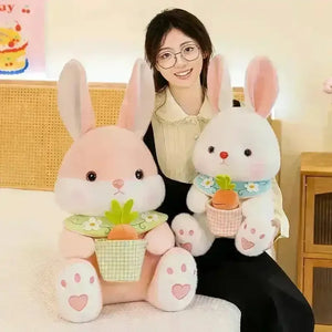 Carrot Basket Rabbit Plushie - Bear Hugs