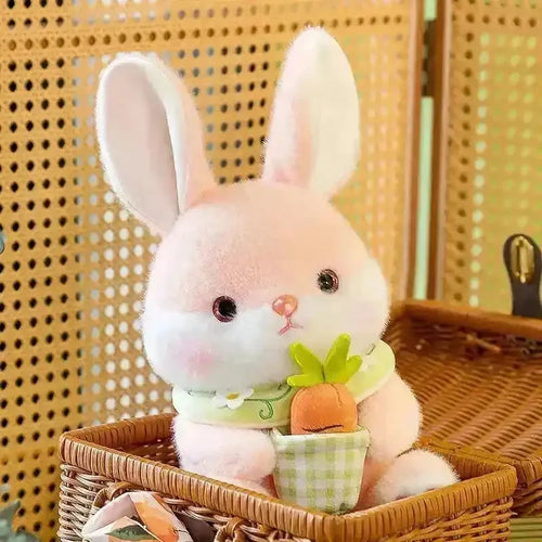 Carrot Basket Rabbit Plushie - Bear Hugs