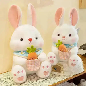 Carrot Basket Rabbit Plushie - Bear Hugs