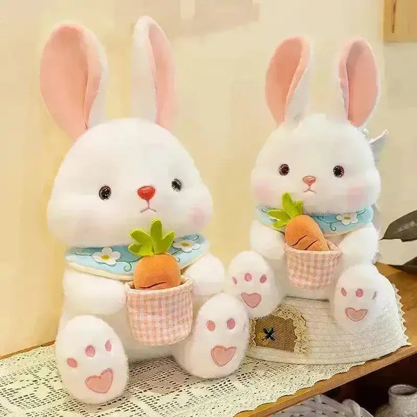 Carrot Basket Rabbit Plushie - Bear Hugs