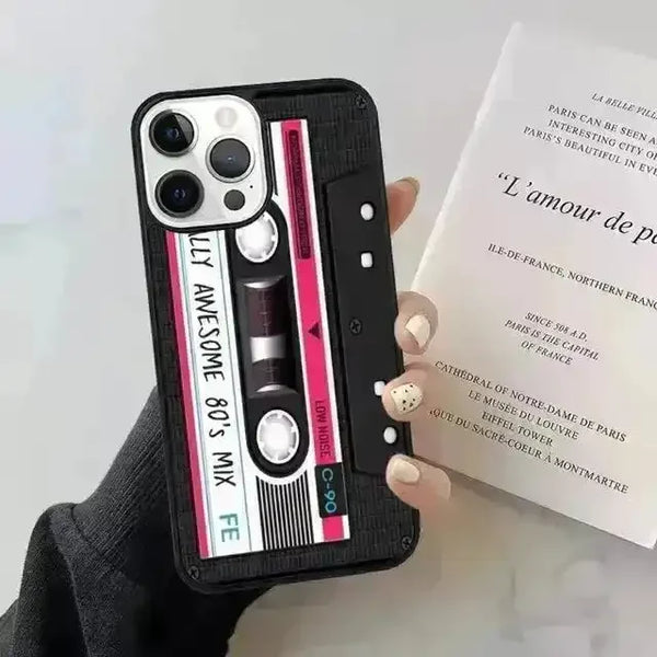 Cassette Tape Style Phone Case (For iPhones) - Bear Hugs