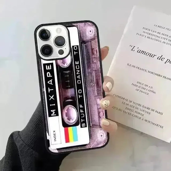 Cassette Tape Style Phone Case (For iPhones) - Bear Hugs