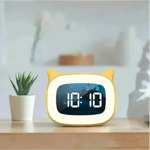 Cat Ears Alarm Clock with Night Light - Bear Hugs