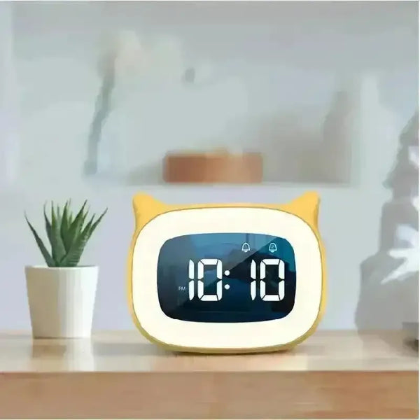Cat Ears Alarm Clock with Night Light - Bear Hugs