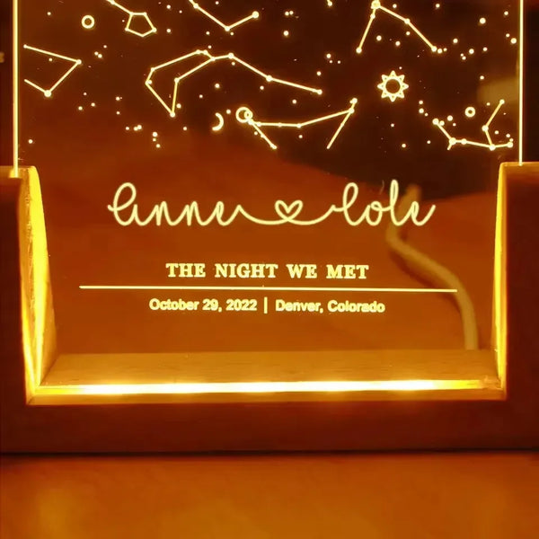 Celestial Connection Zodiac Chart Lamp - Bear Hugs