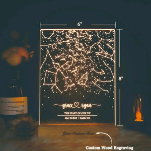 Celestial Connection Zodiac Chart Lamp - Bear Hugs