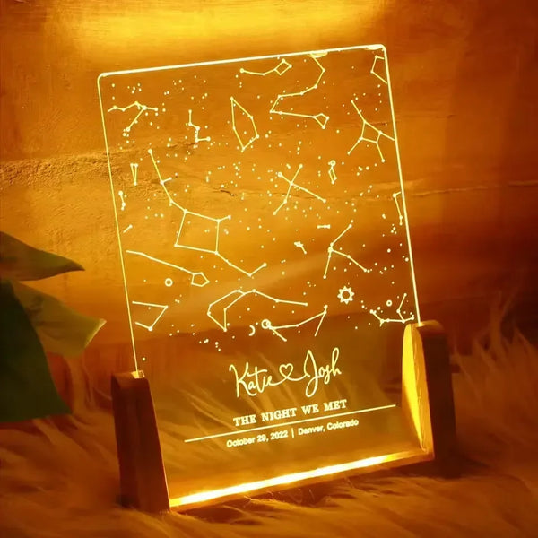 Celestial Connection Zodiac Chart Lamp - Bear Hugs
