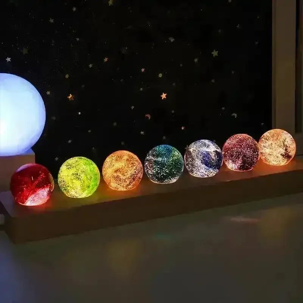 Celestial Dreams Galaxy Marble Night Light - Bear Hugs