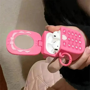 Cellphone Flip Mirror Case (For Airpods) - Bear Hugs