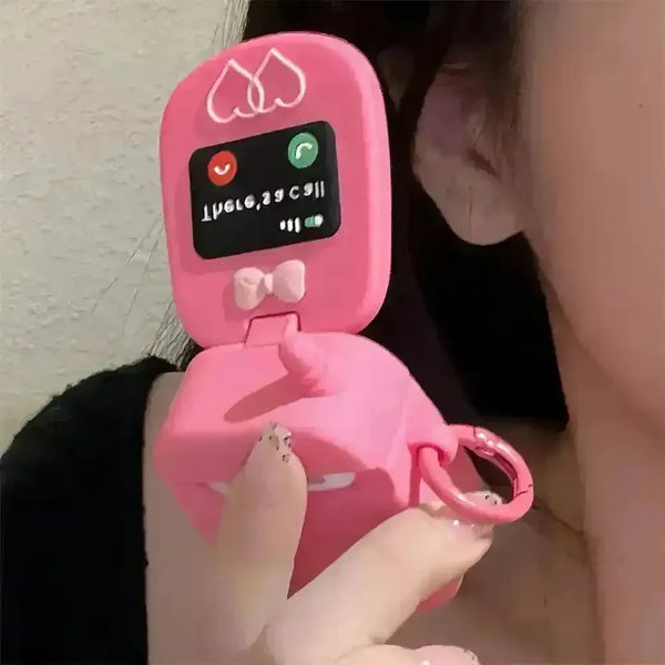 Cellphone Flip Mirror Case (For Airpods) - Bear Hugs