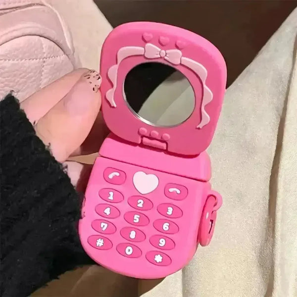 Cellphone Flip Mirror Case (For Airpods) - Bear Hugs