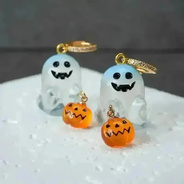 Charming Halloween & Pumpkin Hoop Earrings - Bear Hugs