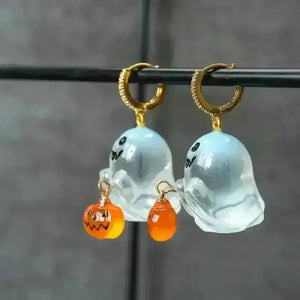 Charming Halloween & Pumpkin Hoop Earrings - Bear Hugs