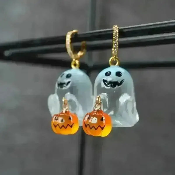 Charming Halloween & Pumpkin Hoop Earrings - Bear Hugs