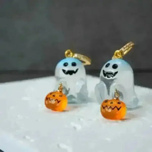 Charming Halloween & Pumpkin Hoop Earrings - Bear Hugs