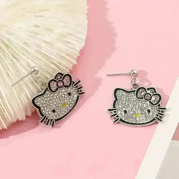 Charming Hello Kitty Dangle Earrings - Bear Hugs