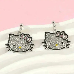 Charming Hello Kitty Dangle Earrings - Bear Hugs