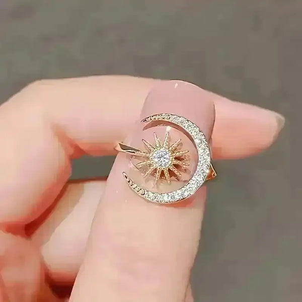 Charming Moon & Sun Ring - Bear Hugs