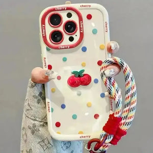 Cherry Dot Colorful Phone Case (For iPhones) - Bear Hugs