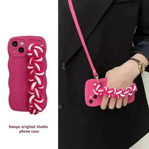 Chic Braided Wristband Phone Case (For iPhones) - Bear Hugs