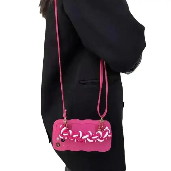 Chic Braided Wristband Phone Case (For iPhones) - Bear Hugs