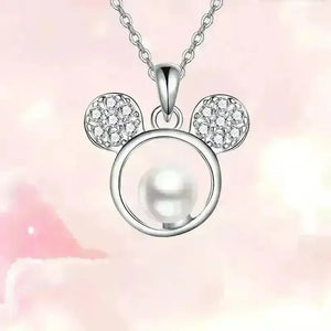 Chic Mickey Pearl Pendant - Bear Hugs