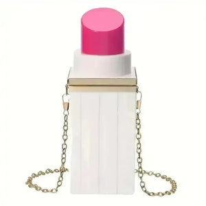 Chic Mini Lipstick Shaped Crossbody Bag - Bear Hugs
