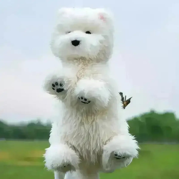 Chongker Westie White Dog Backpack - Bear Hugs