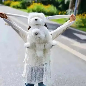 Chongker Westie White Dog Backpack - Bear Hugs