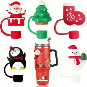 Christmas Festive Silicon Toppers for Stanley Cup - Bear Hugs