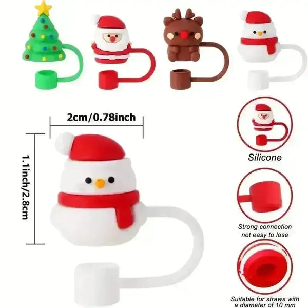 Christmas Festive Silicon Toppers for Stanley Cup - Bear Hugs