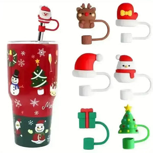 Christmas Festive Silicon Toppers for Stanley Cup - Bear Hugs