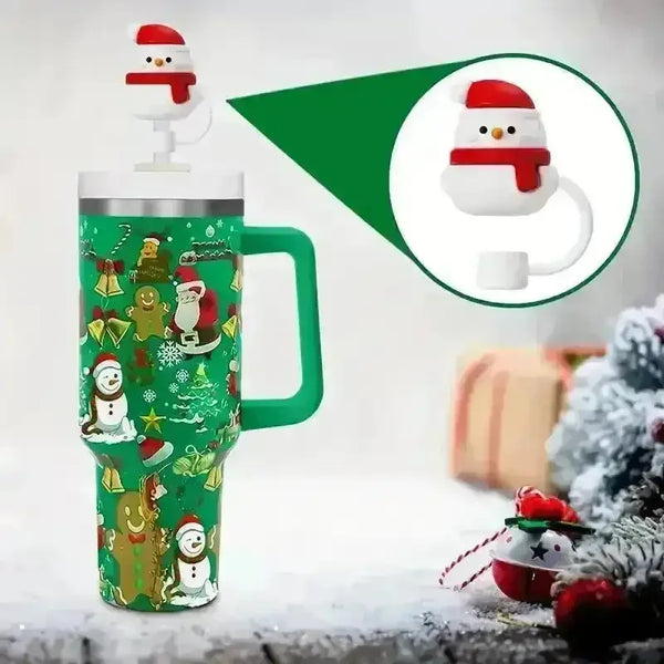 Christmas Festive Silicon Toppers for Stanley Cup - Bear Hugs