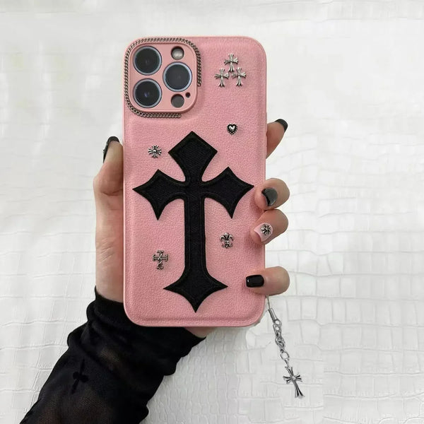 ChromeH Cross Pendant Case (For iPhones) - Bear Hugs