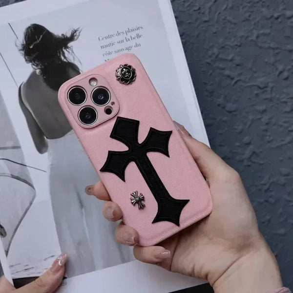 ChromeH Cross Pendant Case (For iPhones) - Bear Hugs