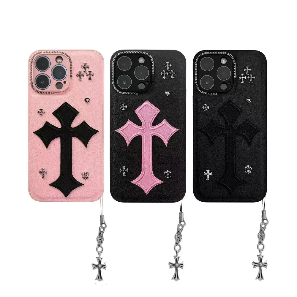 ChromeH Cross Pendant Case (For iPhones) - Bear Hugs