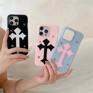 ChromeH Cross Pendant Case (For iPhones) - Bear Hugs