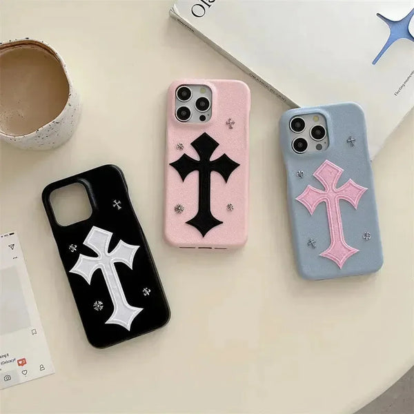 ChromeH Cross Pendant Case (For iPhones) - Bear Hugs
