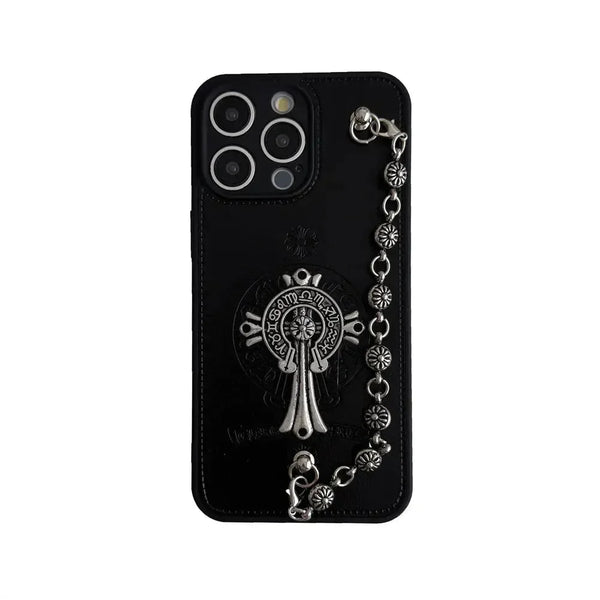 ChromeH Rebel Grip Leather Case (For iPhones) - Bear Hugs