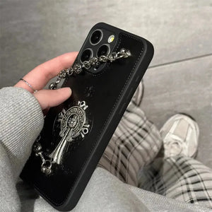 ChromeH Rebel Grip Leather Case (For iPhones) - Bear Hugs