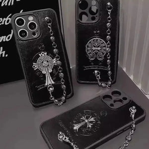 ChromeH Rebel Grip Leather Case (For iPhones) - Bear Hugs