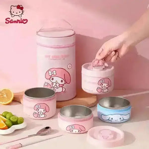 Cinnamoroll My Melody Insulated Lunch Box - Bear Hugs