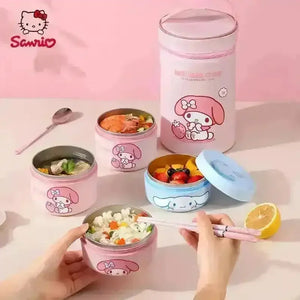 Cinnamoroll My Melody Insulated Lunch Box - Bear Hugs