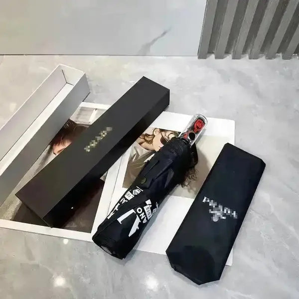 Classic Luxury Black Mini Umbrella - Bear Hugs