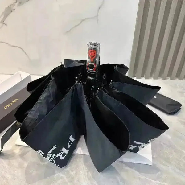 Classic Luxury Black Mini Umbrella - Bear Hugs