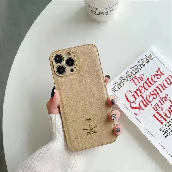 Coconut Tree Leather Case (For iPhones) - Bear Hugs