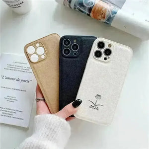 Coconut Tree Leather Case (For iPhones) - Bear Hugs