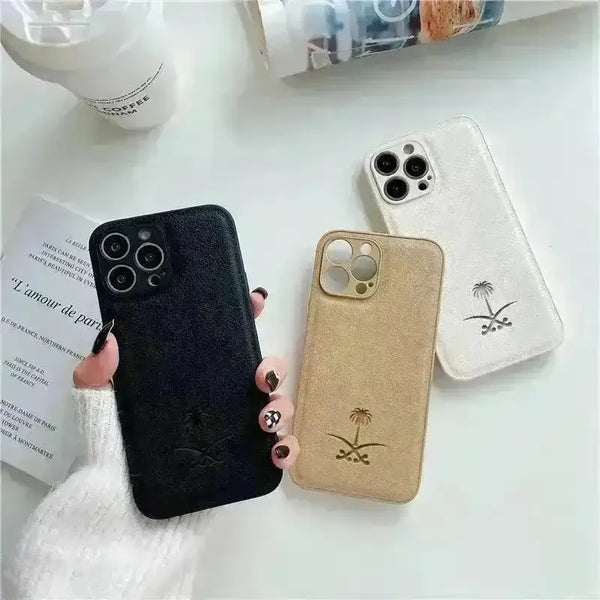 Coconut Tree Leather Case (For iPhones) - Bear Hugs