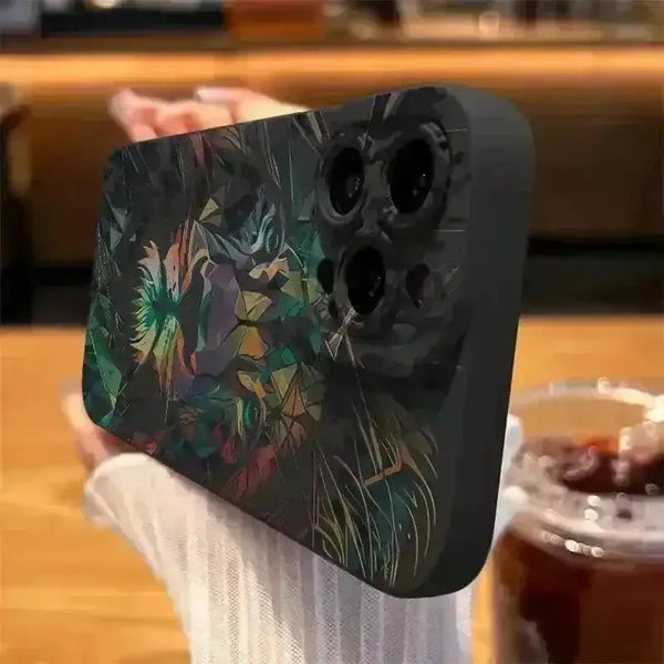 Colourful Lion Pattern Phone Case (For iPhones) - Bear Hugs