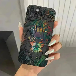 Colourful Lion Pattern Phone Case (For iPhones) - Bear Hugs